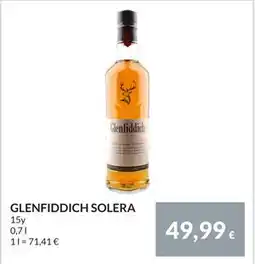 Nielsen Discount GLENFIDDICH SOLERA, EUR 49.99 erbjuda