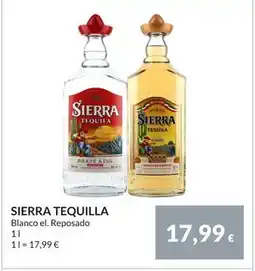 Nielsen Discount SIERRA TEQUILLA, EUR 17.99 erbjuda