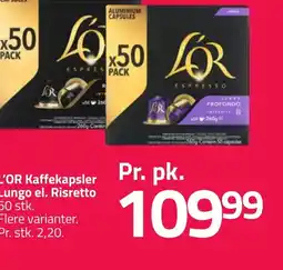 Fleggaard L'OR Kaffekapsler Lungo el. Risretto erbjuda