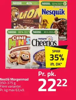Fleggaard Nestlé Morgenmad erbjuda
