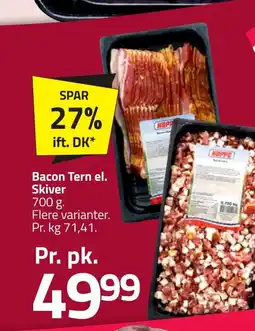 Fleggaard Bacon Tern el. Skiver erbjuda