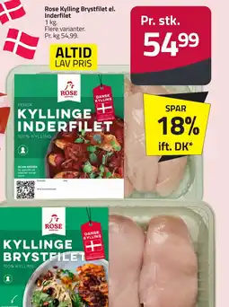 Fleggaard Rose Kylling Brystfilet el. Inderfilet erbjuda