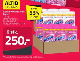 Fleggaard Vanish White el. Pink 53% Pulver erbjuda
