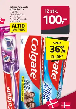 Fleggaard Colgate Tandpasta el. Tandbørste erbjuda