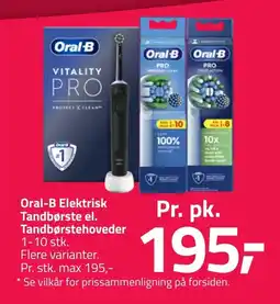 Fleggaard Oral-B Elektrisk Tandbørste el. Tandbørstehoveder erbjuda