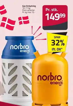 Fleggaard Gas Ombytning erbjuda