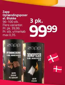 Fleggaard Zapp Optændingsposer el. Blokke erbjuda