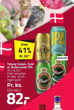 Fleggaard Tuborg Classic, Guld el. Brewmaster IPA erbjuda