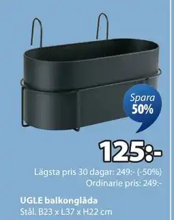 JYSK UGLE balkonglåda erbjuda