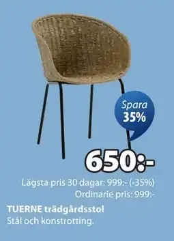 JYSK TUERNE trädgårdsstol erbjuda