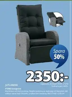 JYSK STORD loungestol erbjuda
