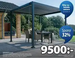 JYSK KONGEMOSE pergola erbjuda