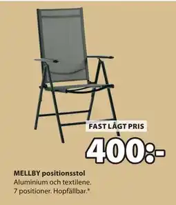 JYSK MELLBY positionsstol erbjuda