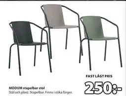 JYSK MODUM stapelbar stol erbjuda