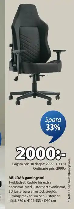 ABILDAA gamingstol