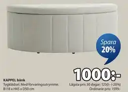 JYSK KAPPEL bänk erbjuda