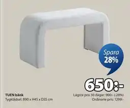 JYSK TUEN bänk erbjuda
