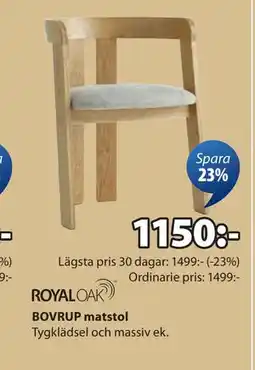 JYSK BOVRUP matstol erbjuda