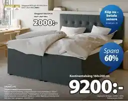 JYSK TYLDA STORAGE kontinentalsäng erbjuda