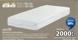 JYSK WELLPUR KVITA skummadrass erbjuda