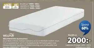 WELLPUR KVITA skummadrass