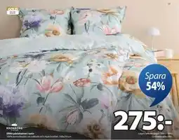 JYSK ERNA påslakanset i satin erbjuda