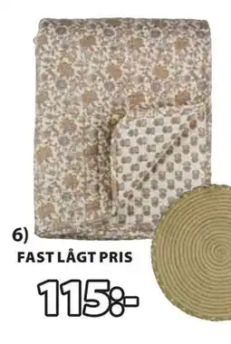 JYSK LAVENDEL quiltad pläd erbjuda