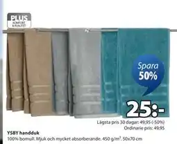 JYSK YSBY handduk erbjuda