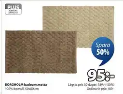 JYSK BORGHOLM badrumsmatta erbjuda