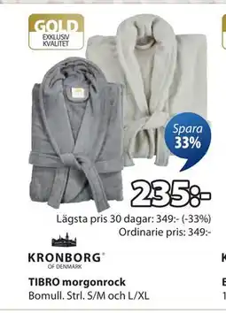 JYSK TIBRO morgonrock erbjuda