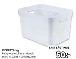 JYSK INFINITY korg erbjuda