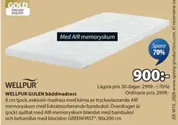 JYSK WELLPUR GULEN bäddmadrass erbjuda