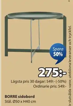 JYSK BORRE sidobord erbjuda