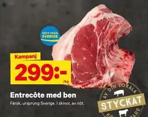 Entrecôte med ben