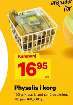 City Gross Physalis i korg erbjuda