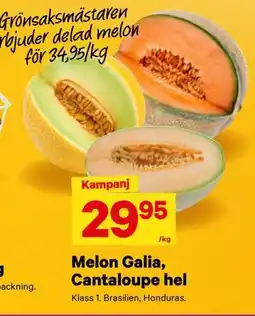City Gross Melon Galia, Cantaloupe hel erbjuda