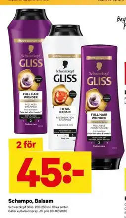 City Gross Schampo, Balsam erbjuda