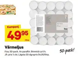 City Gross Värmeljus erbjuda