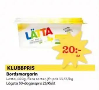 Hemköp LÄTTA Bordsmargarin erbjuda