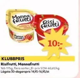 Hemköp Risifrutti, Mannafrutti erbjuda