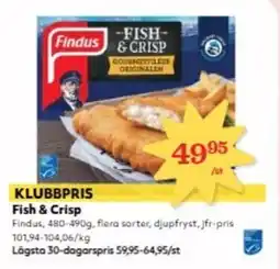 Hemköp Findus Fish & Crisp erbjuda