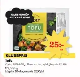 Hemköp Yipin Tofu erbjuda