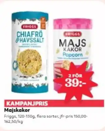 Hemköp FRIGGS Majskakor erbjuda