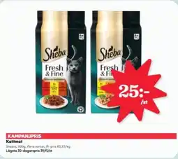 Hemköp Sheba Kattmat erbjuda