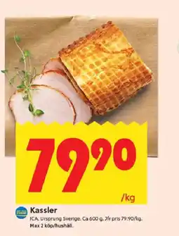 ICA Kvantum ICA Kassler erbjuda