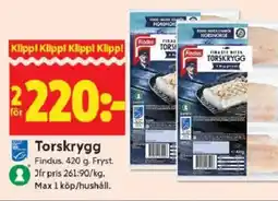 ICA Kvantum Findus Torskrygg erbjuda