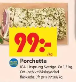 ICA Kvantum Porchetta erbjuda