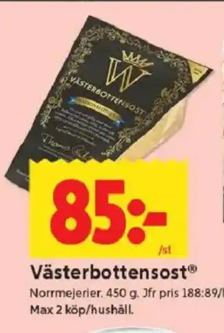 ICA Kvantum Västerbottensost erbjuda