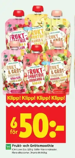 ICA Kvantum ICA Frukt- och Grötsmoothie erbjuda