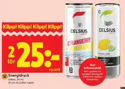 ICA Kvantum CELSIUS Energidryck erbjuda